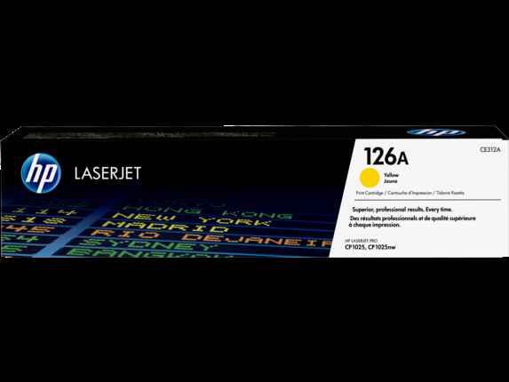 HP 126A (CE312A) Yellow Original LaserJet Toner Cartridge