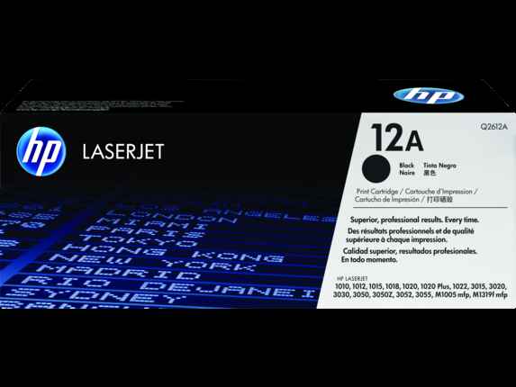 HP 12A (Q2612A) Black Original LaserJet Toner Cartridge