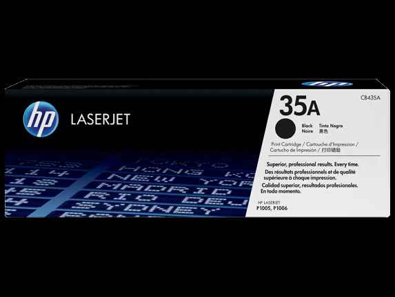HP 35A (CB435A) Black Original LaserJet Toner Cartridge