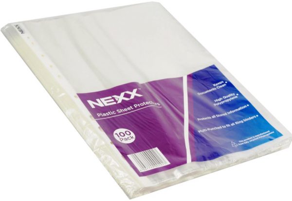 Plastic Sleeves, A4 (Pack of 100)