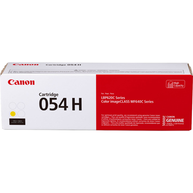 Canon 054H High Yield Yellow Toner Cartridge