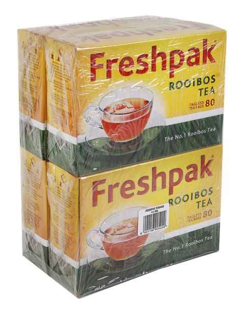 Freshpak Rooibos Tea, Tagless Teabags, 80's x 4 Units