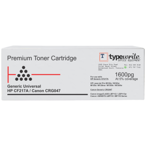 Generic Universal HP CF217A Canon CRG047_Front View
