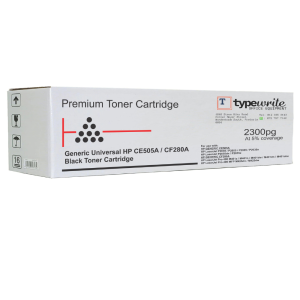Generic Universal HP CE505A CF280A Black Toner Cartridge_Front View